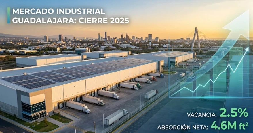 Panorama del Mercado Industrial en Guadalajara: Crecimiento y Oportunidades al Cierre de 2025